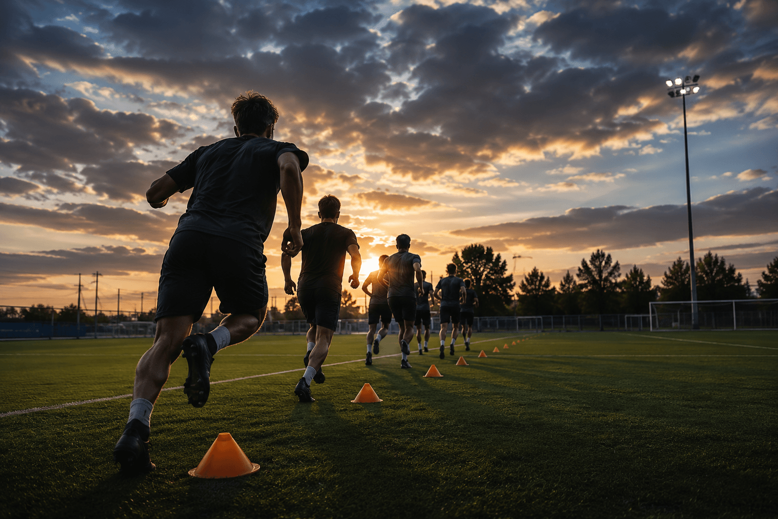 Athlete training in the gym